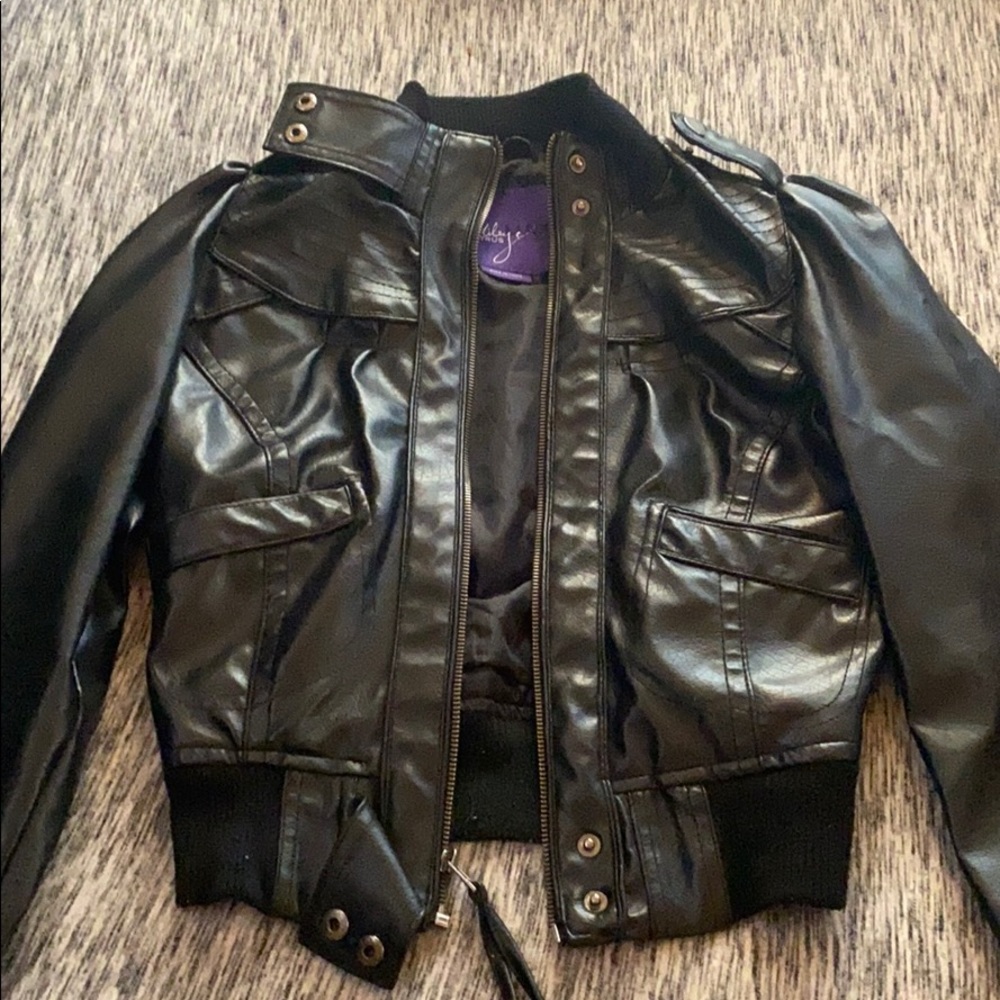 Miley Cyrus leather jacket